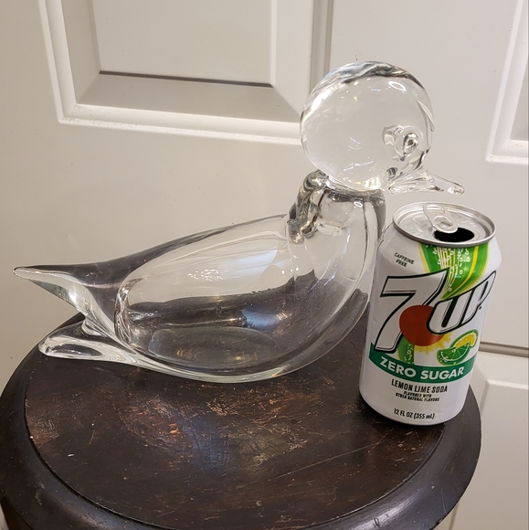 Murano V. Nason Hand Blown Glass Heavy Duck Decanter Signed - Picture 2 of 16